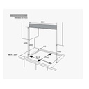ENCIMERA GAS 3 FUEGOS 60CM
