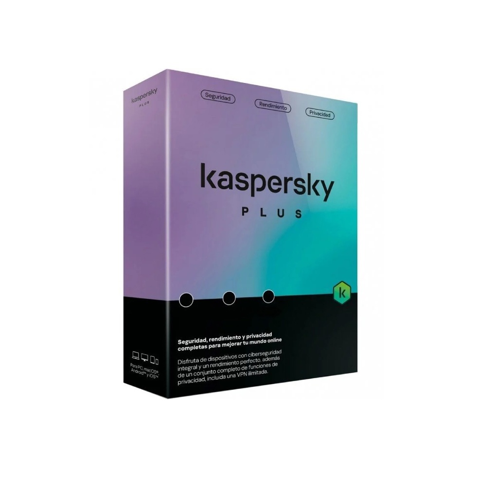 [KAS-ANTIV PLUS 1L 1Y] Antivirus Kaspersky Plus 1 Dispositivo
