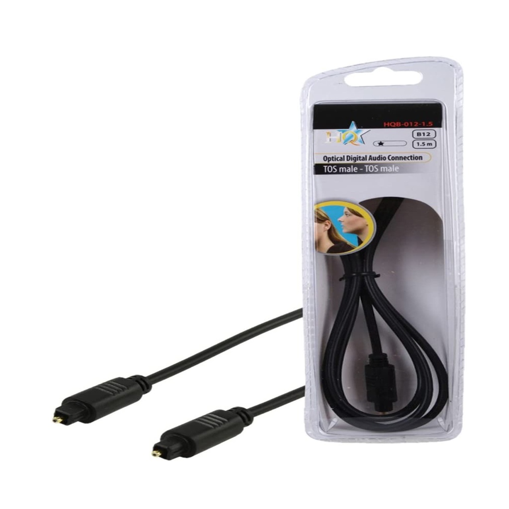 Cables de Audio TOSLINK, Macho/Macho