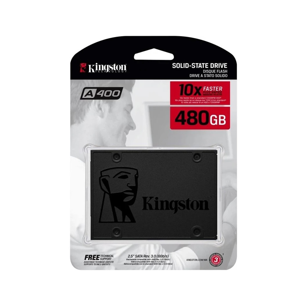 [SA400S37/480G] Disco SSD Kingston A400 480GB/ SATA III
