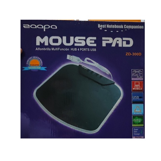 Alfombrilla con Hub Usb 4P Zaapa
