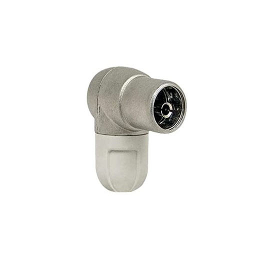 Conector Antena Coaxial Hembra Acodado Blindado